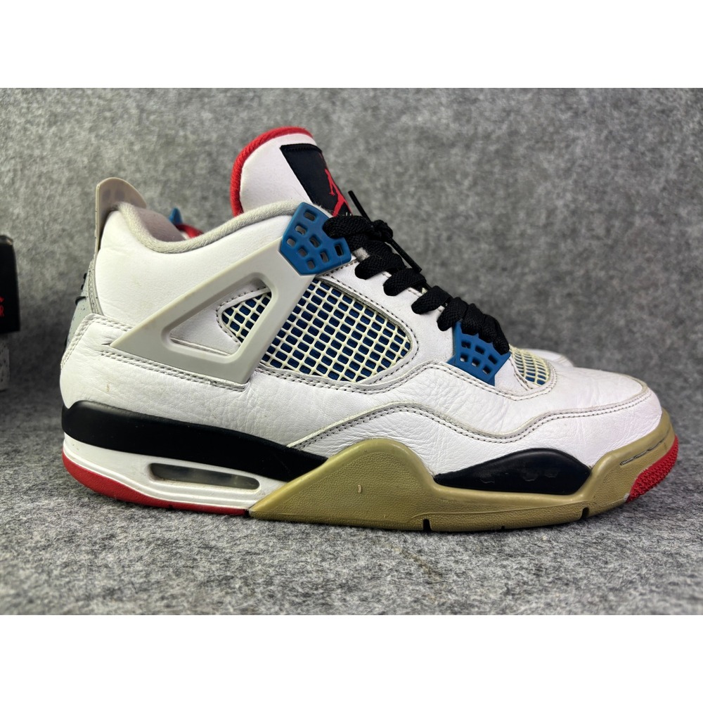 Jordan Air Jordan 4 Retro Mens 10 White What The CI1184-146 Basketball Shoes - Picture 4 of 9